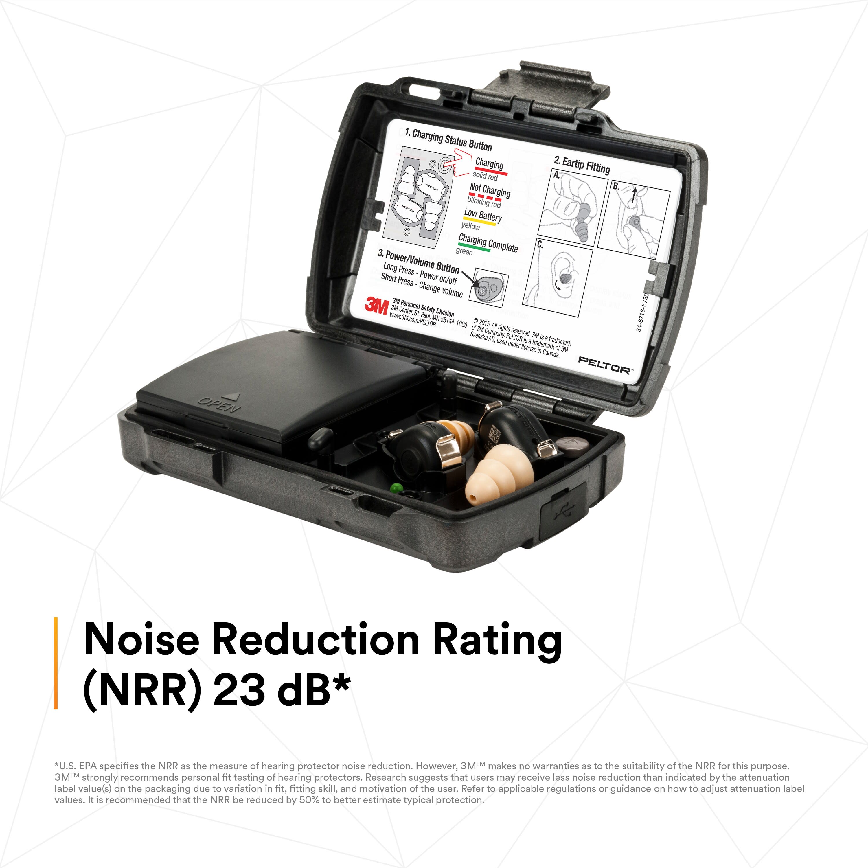 Peltor TEP-100 | Peltor Hearing Protection Tactical Earbuds