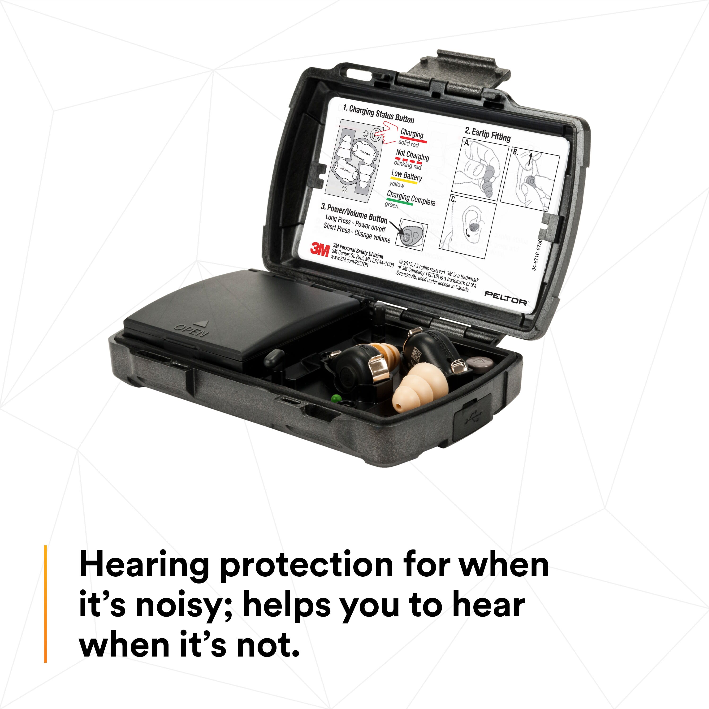 Peltor TEP-100 | Peltor Hearing Protection Tactical Earbuds
