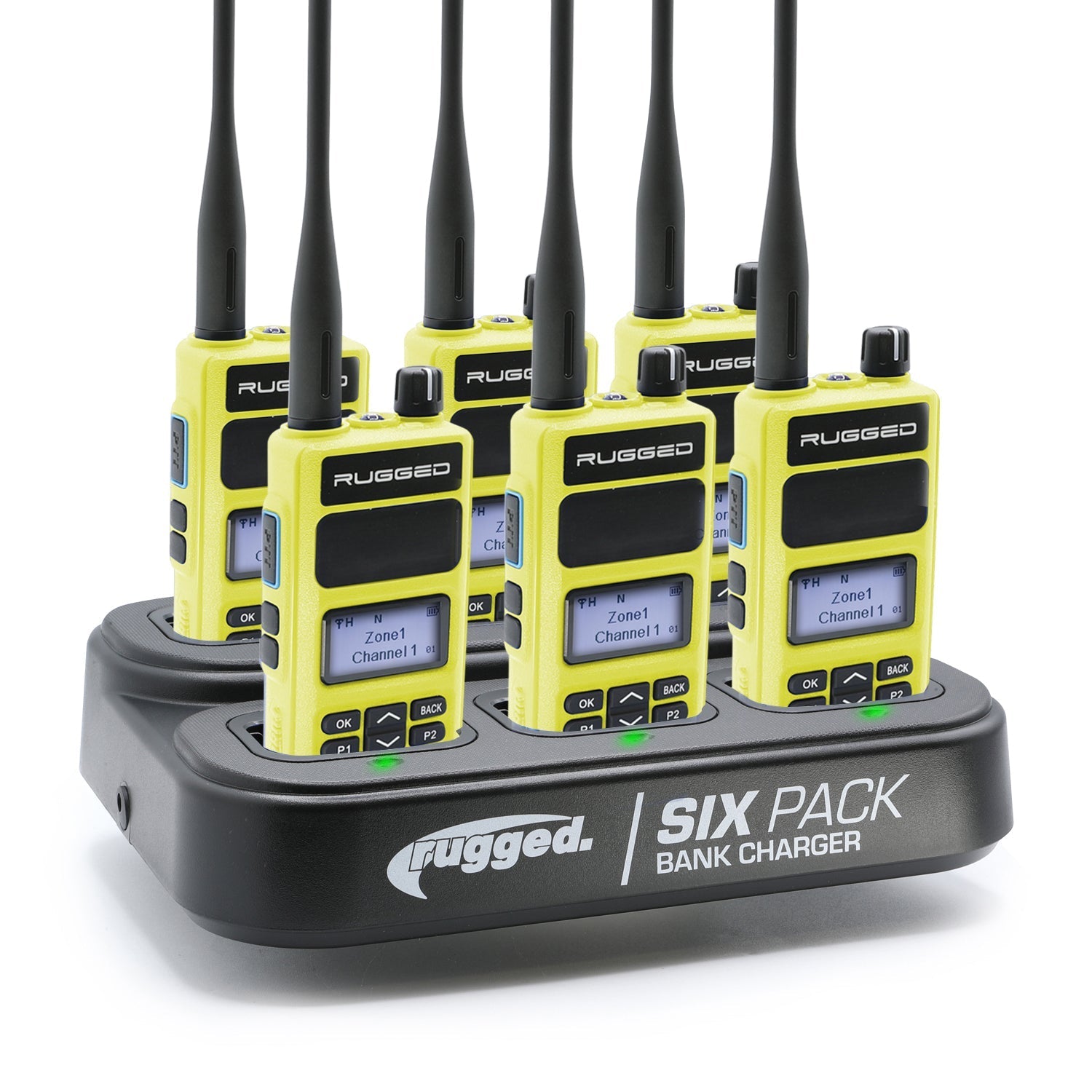 6 PACK - Choose Your Business Band Two Way Handheld Radio - RDH-X - Black