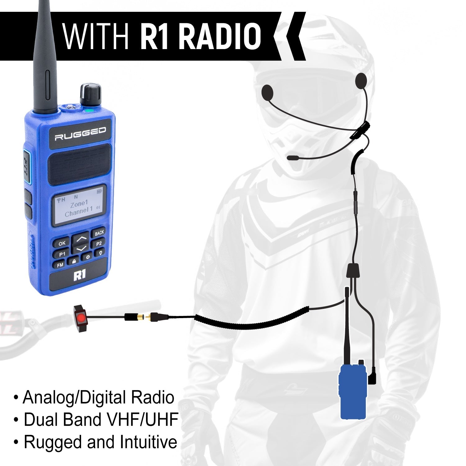 CONNECT BT2 Bluetooth Moto Kit with Radio - GMR2 PLUS