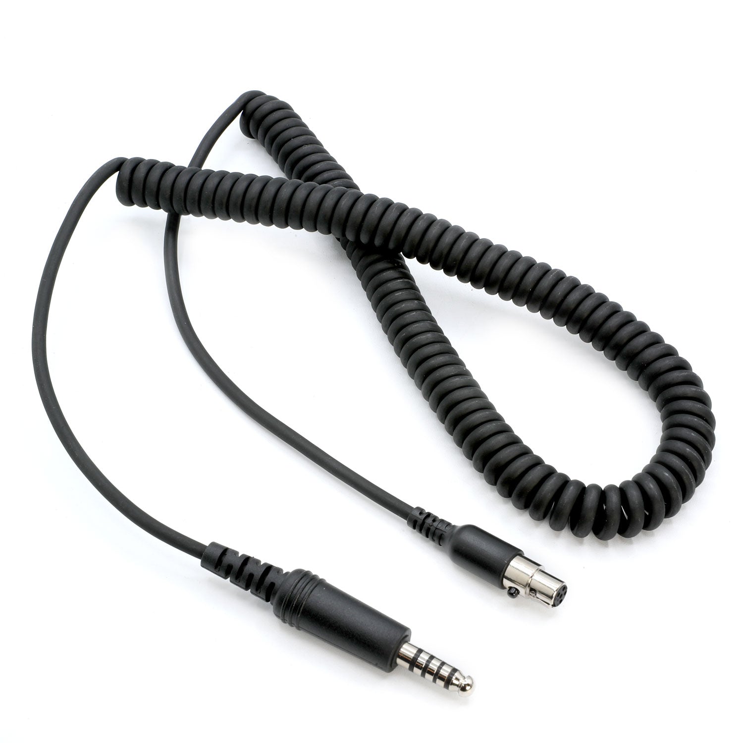 Firetruck Intercom Headset Coil Cord for Firecom Style Jacks - 15 Foot