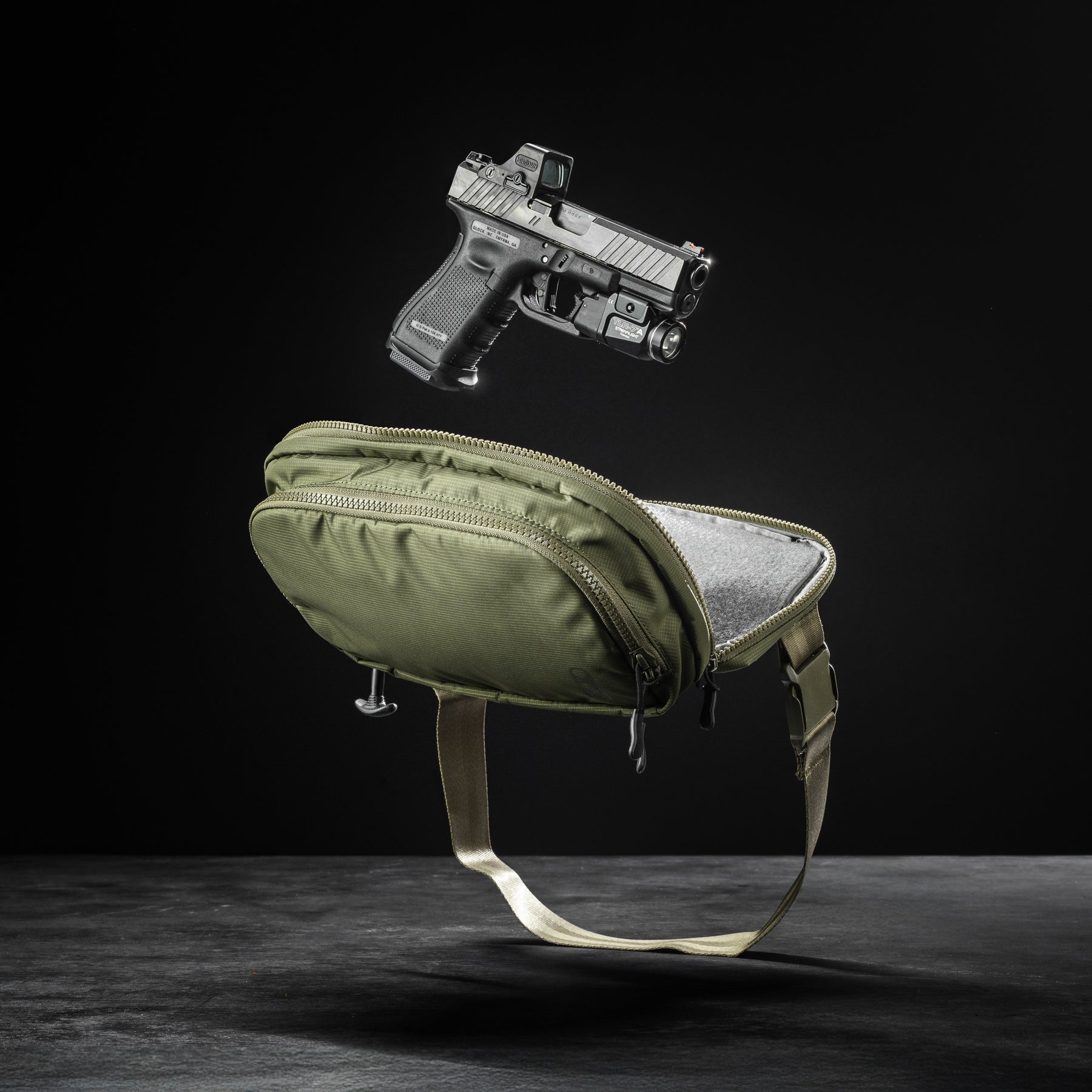 Eberlestock Fade Flex | w/ CCW Pocket & Fits Most Full Size Pistols w/ Lights & Optics