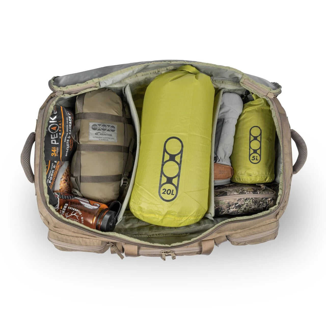 Eberlestock Atlas | Tactical Duffel Bag w/ Rain Fly & Locking Zippers