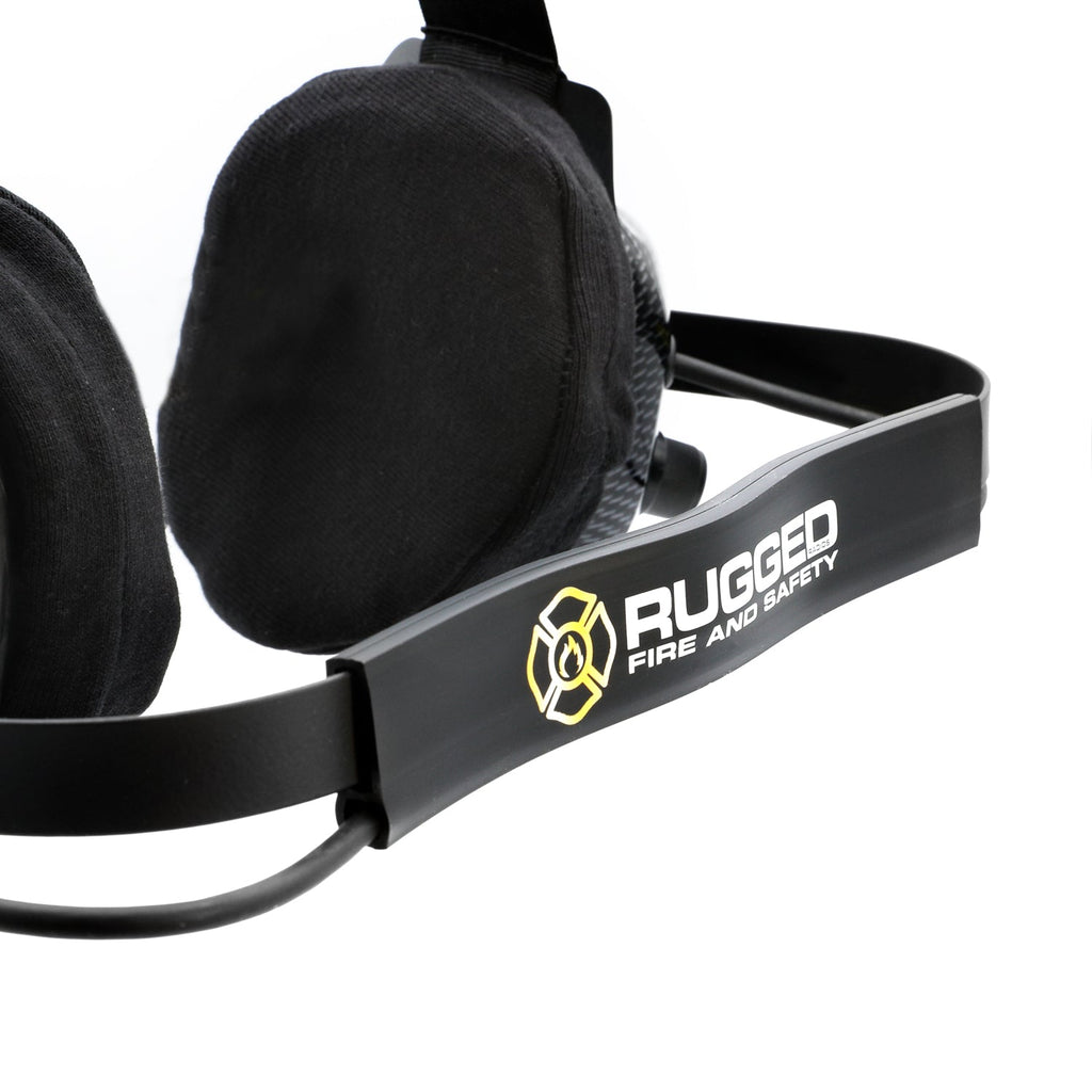 FHS Behind-The-Head Fire Safety Industrial Headset - With Mic On/Off Button / For Rugged / Firecom