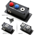 Jack Box Headset Stations for RRP800 Fire & Safety Intercoms - Single Position Jack Box with Dual PTT