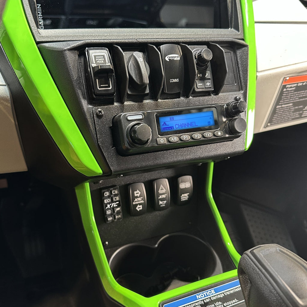 Kawasaki Teryx4 and Teryx5 H2 Complete Communication Kit with Bluetooth Intercom and 2-Way Radio
