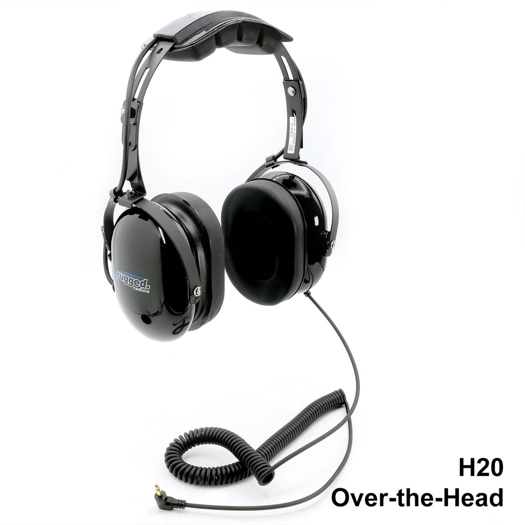 Listen Only Headsets with 3.5 mm Mono Audio Cable - H20 Over-the-Head