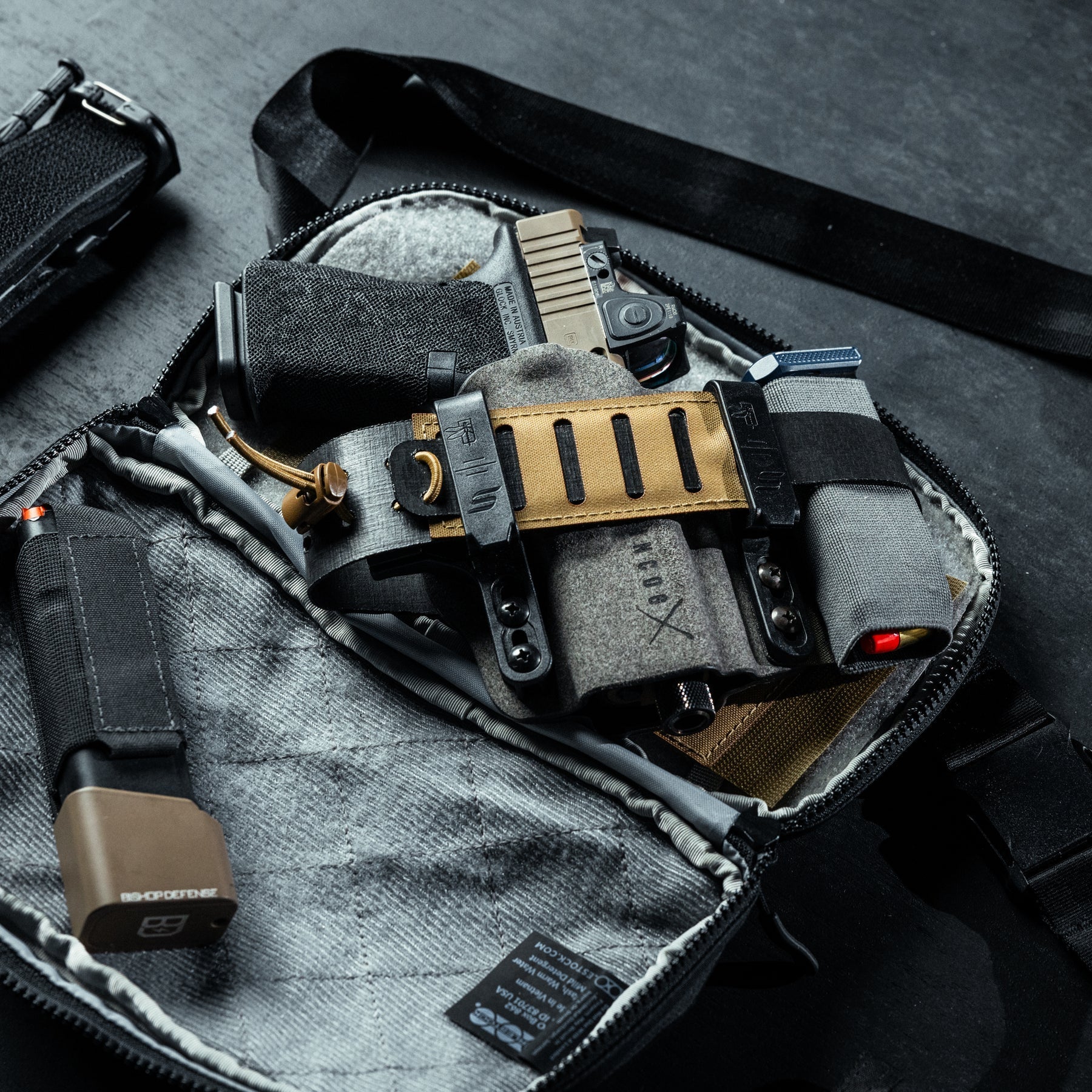 Eberlestock Fade Flex | w/ CCW Pocket & Fits Most Full Size Pistols w/ Lights & Optics