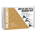 GMRS Mobile Radio Kit for Jeep Wrangler TJ LJ and JK - JK 2-Door (11-18) and TJ (97-06) and LJ (04-06) / GMR25 Waterproof