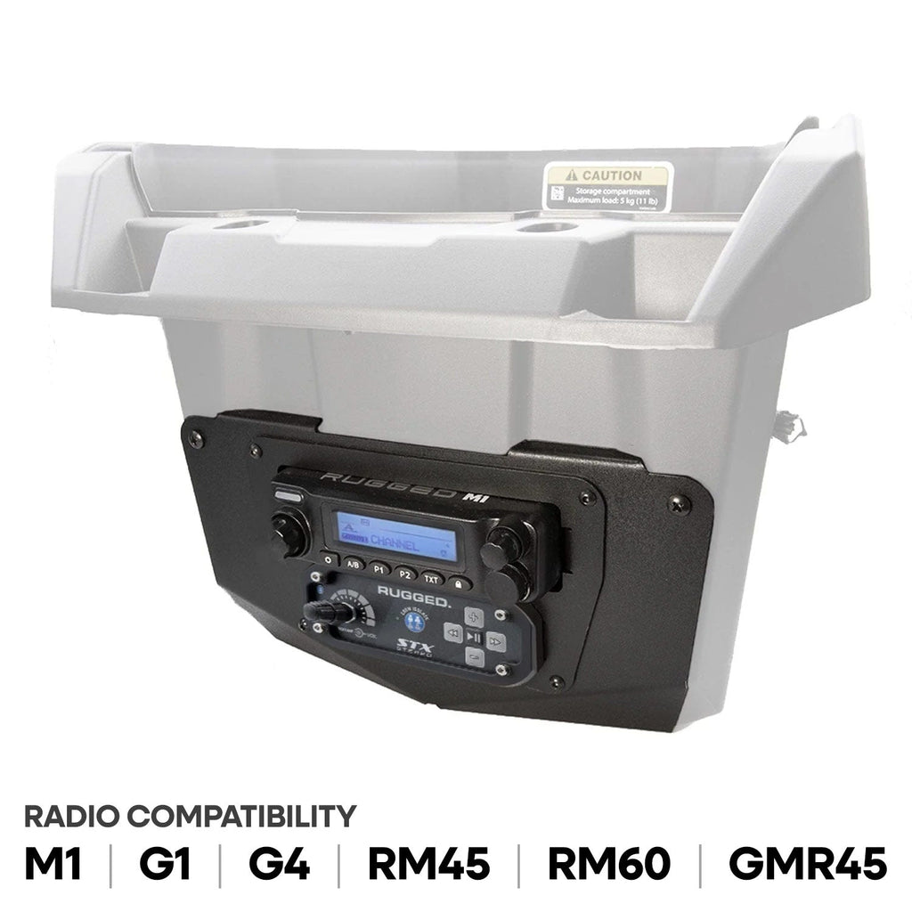 Can-Am Commander and Maverick - Glove Box Multi-Mount Kit for Rugged UTV Radios and Intercoms - Motorola CM300D and Motorola/Vertex VX2200