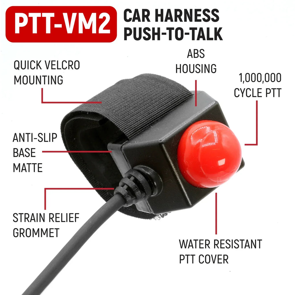 RUGGED Wired Driver Only Communication Kit with RDH16 Radio - Kit with Earbuds