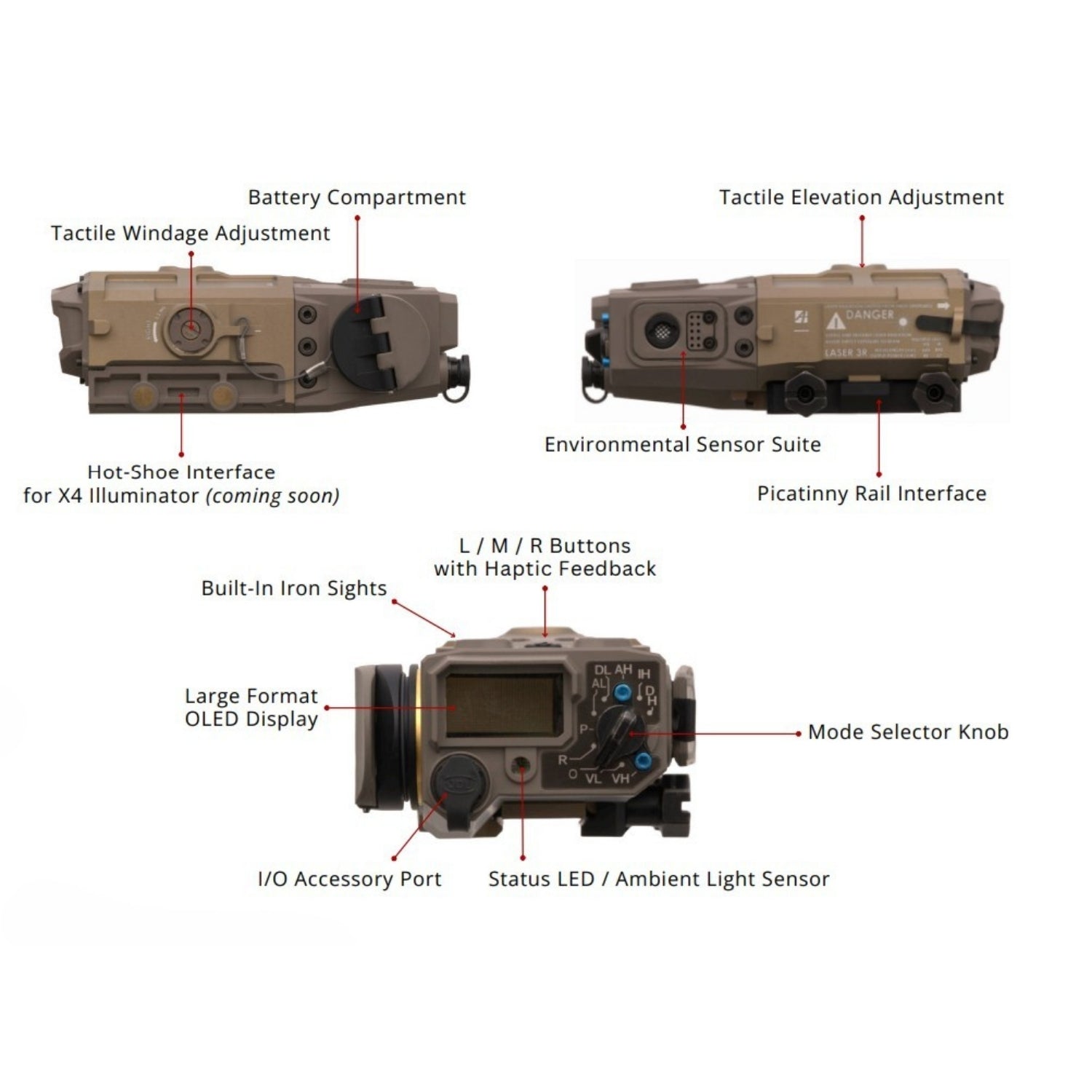 Maztech X4-LRF Gen 2 | Improved Up to 16,400 Yards Ranging & Ballistic Solver | Enhanced Laser Precision