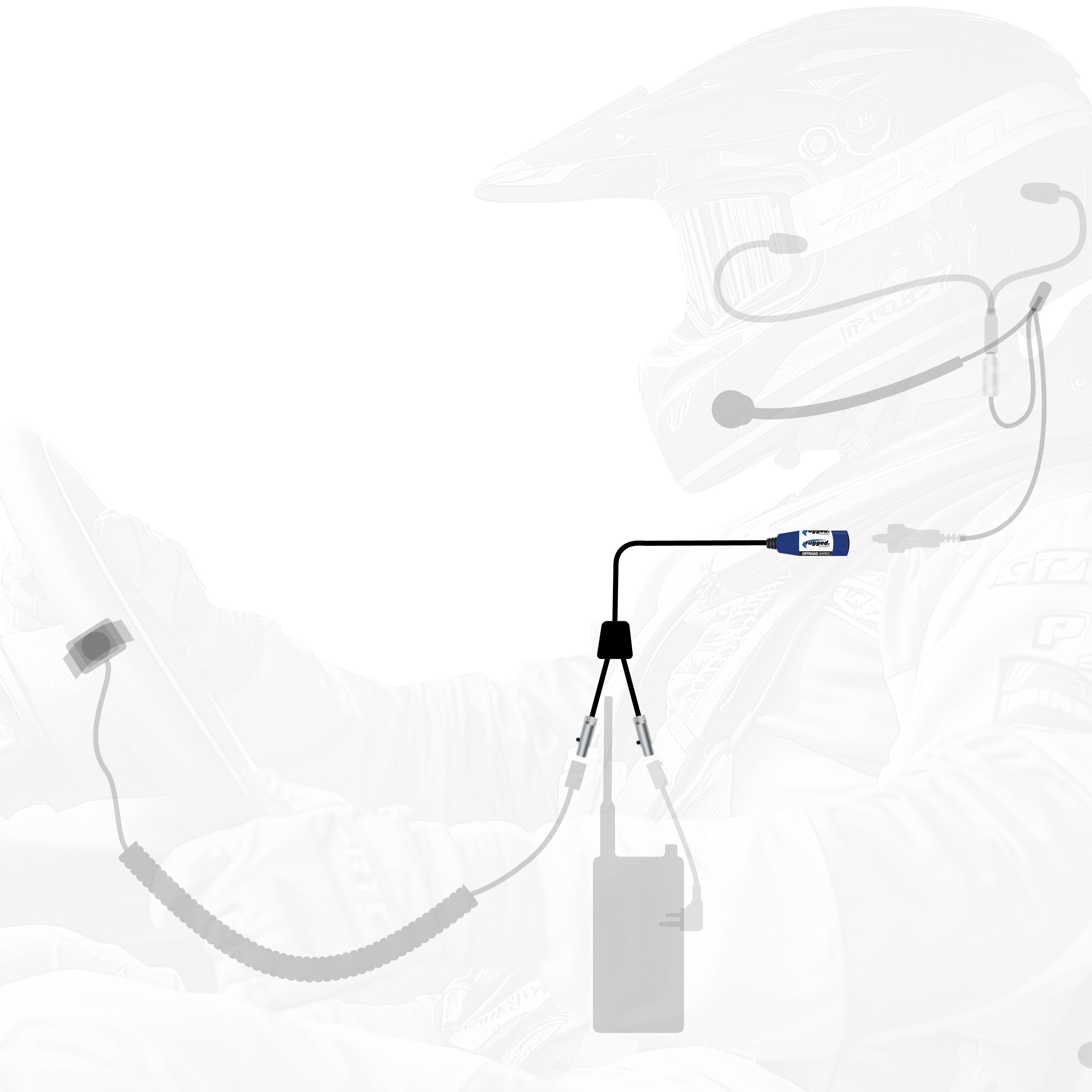 RUGGED Wired SPECIAL LENGTH Single Seat Car Harness without Radio Jumper
