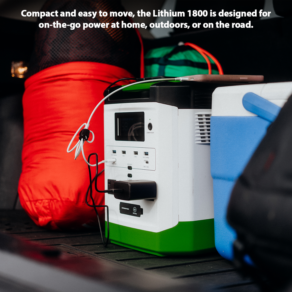 High Capacity Lithium 1800 Solar Generator