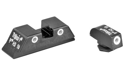 Trijicon Tritium Night Sight |  Fits Glock 17/19/26/27/33/34  Green/Green |  3 Dot