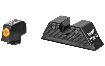 Trijicon HD XR Night Sight Set |  3 Dot Green Tritium With Yellow Front Outline |  Fits Glock 17/19/26/27/33/34