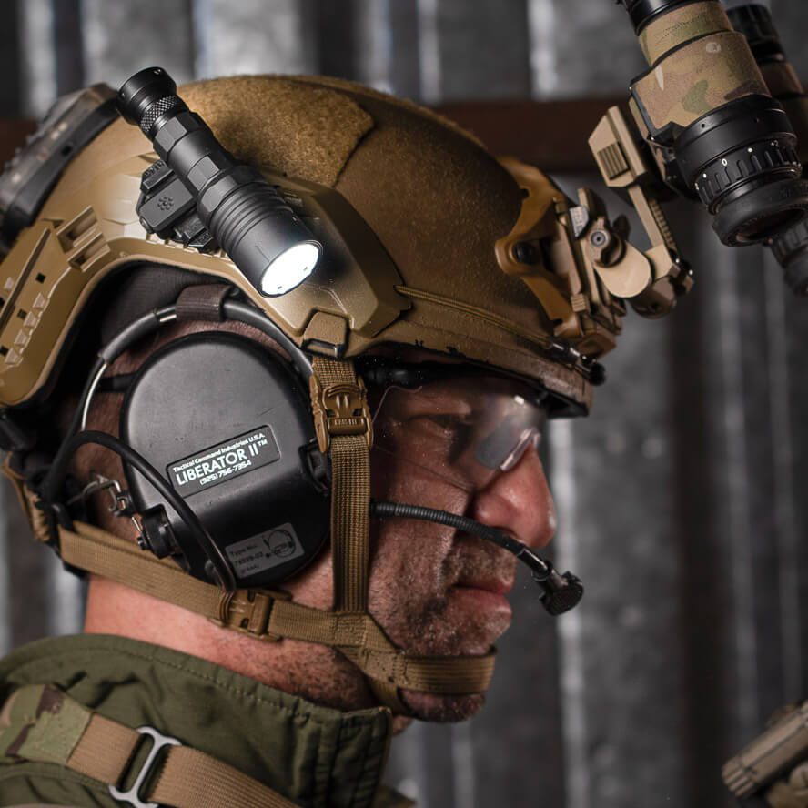 Thyrm VariArc | 360 Degree Helmet Light Mount with Integrated Picatinny Rail