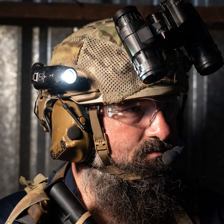 Thyrm VariArc | 360 Degree Helmet Light Mount with Integrated Picatinny Rail