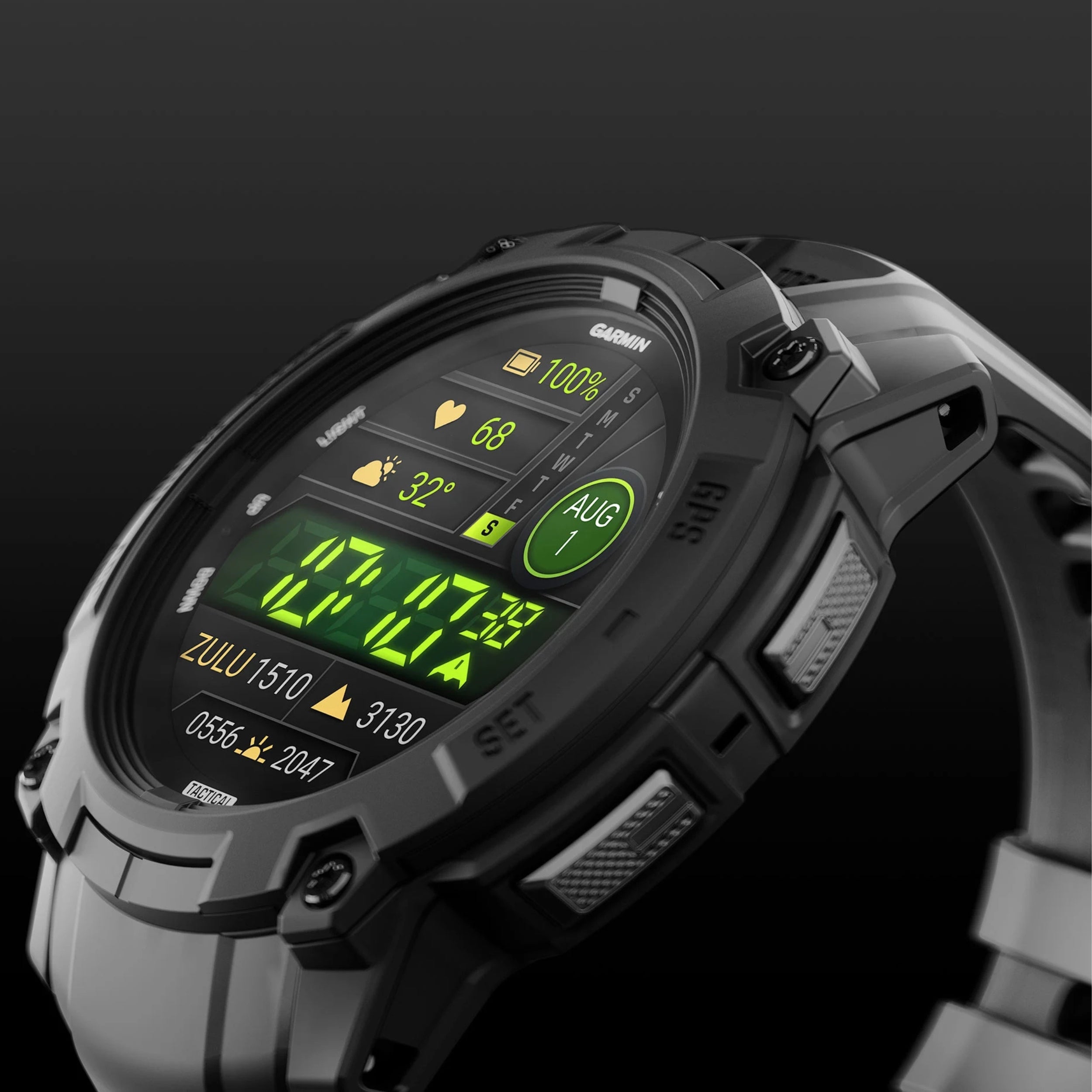 Garmin Instinct 3 Tactical | Tough Smartwatch w/ Solar Charging & 10 ATM Waterproof