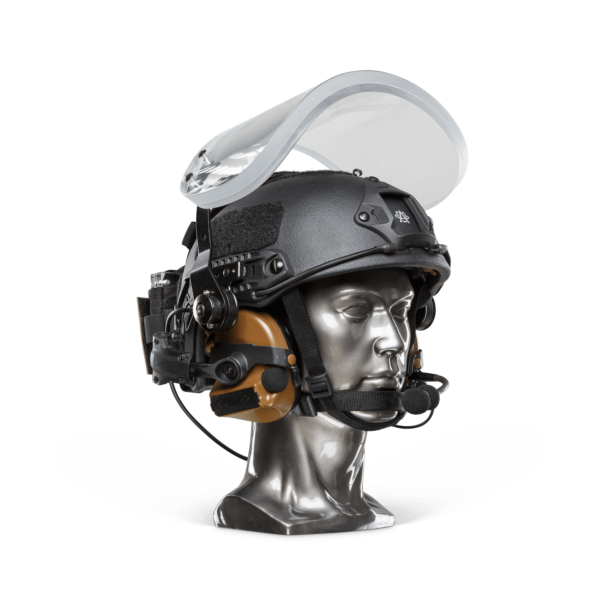 Ballistic Helmet with Face Shield | NIJ Level IIIA+