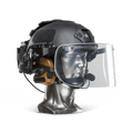Ballistic Helmet with Face Shield | NIJ Level IIIA+