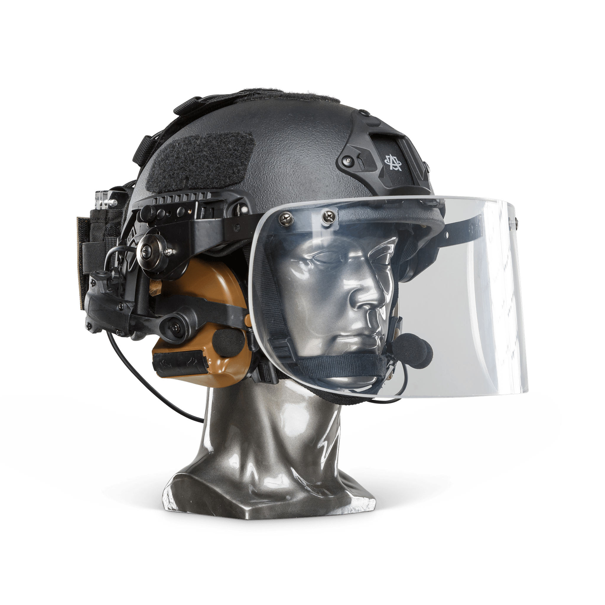 Ballistic Helmet with Face Shield | NIJ Level IIIA+