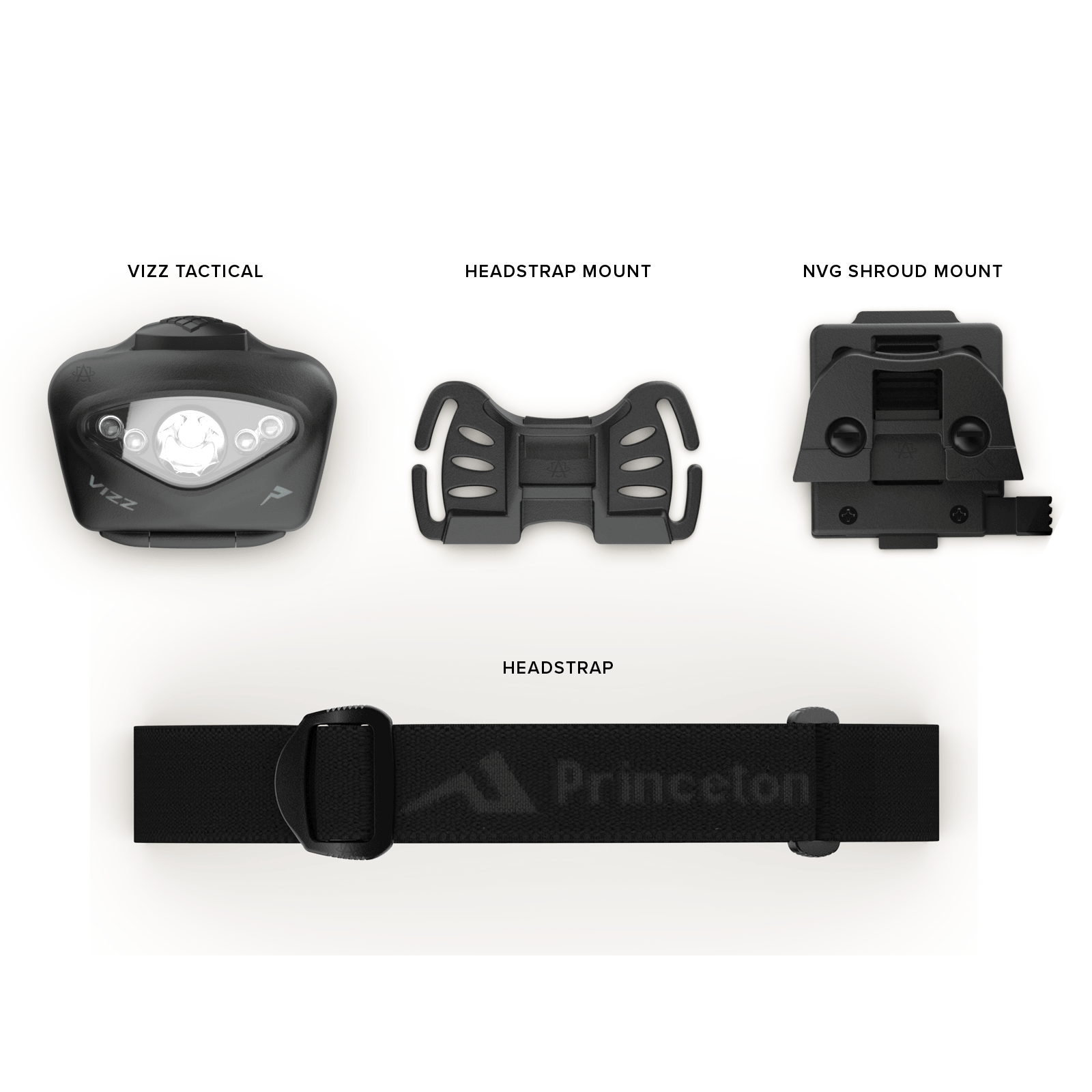 Princeton Tec Vizz Tactical MPLS | 550 Lumens Headlamp | Made in USA