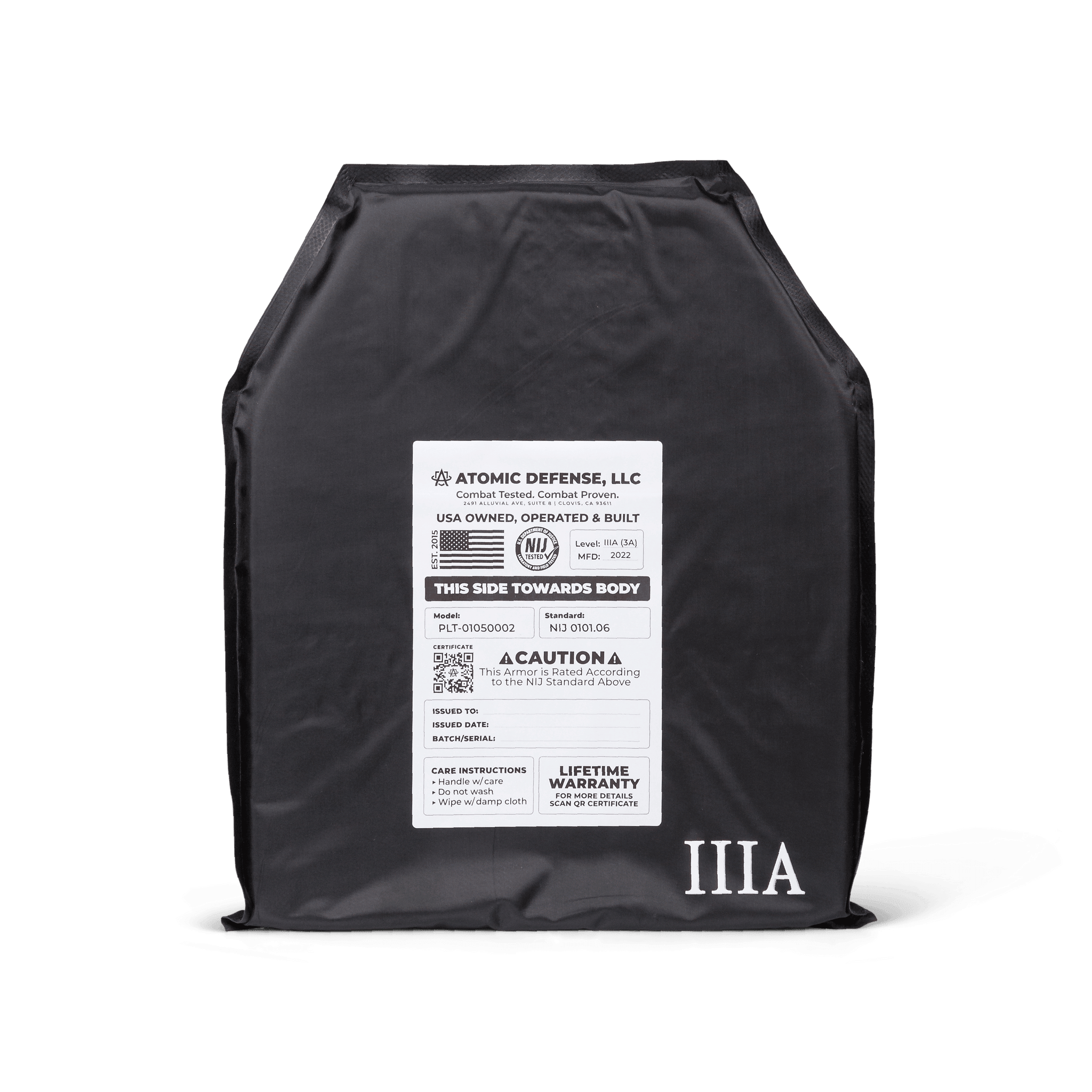 Bulletproof Backpack Insert | Level 3A, 3 and 4 Options