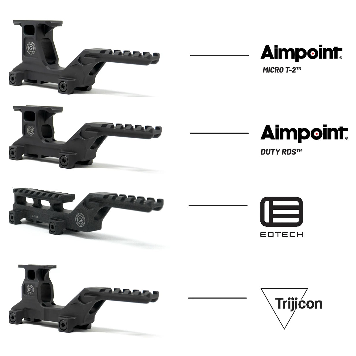 GBRS Hydra Mount | Optic & Laser Mount, NVG Ready | Proudly Made in the USA