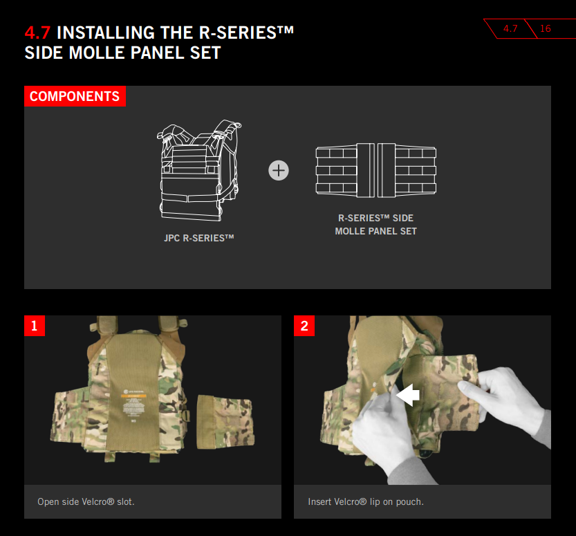 Crye Precision R-Series Side Molle Panel Set | Made in USA (Like-New)