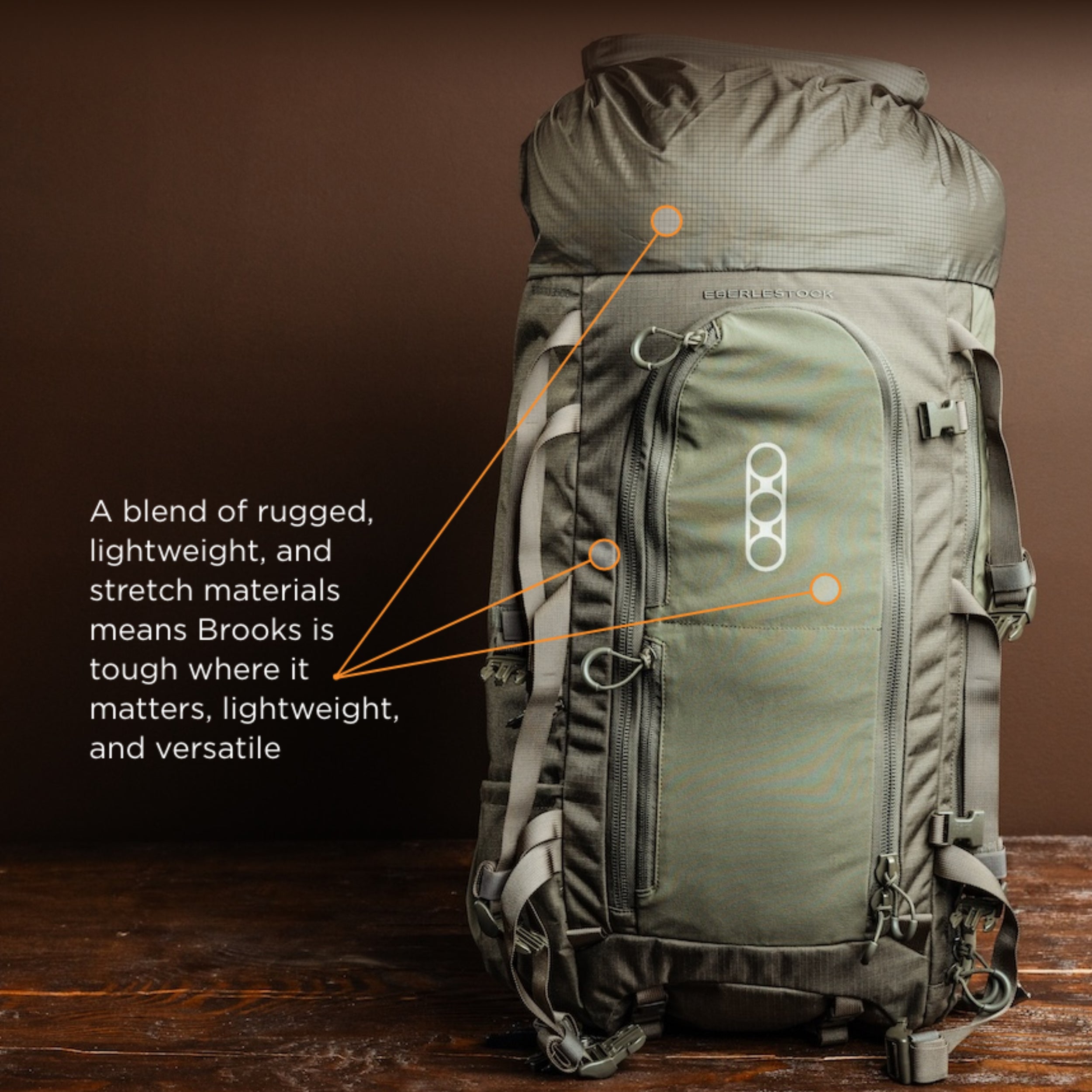 Eberlestock Brooks 7000 | Lightweight w/ EMOD Lid & Hydration Bladder Sleeve