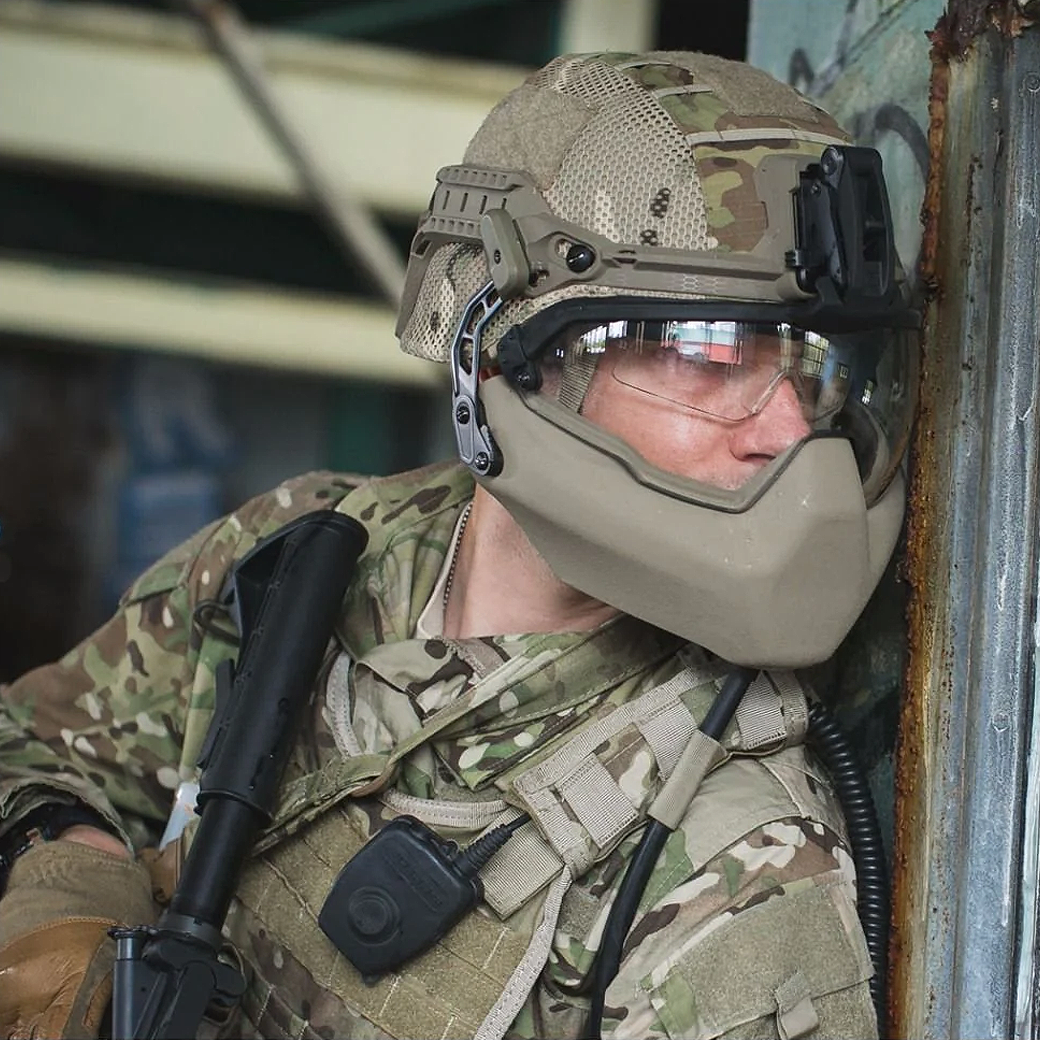Galvion Viper Mandible Guard | Ballistic and Wired