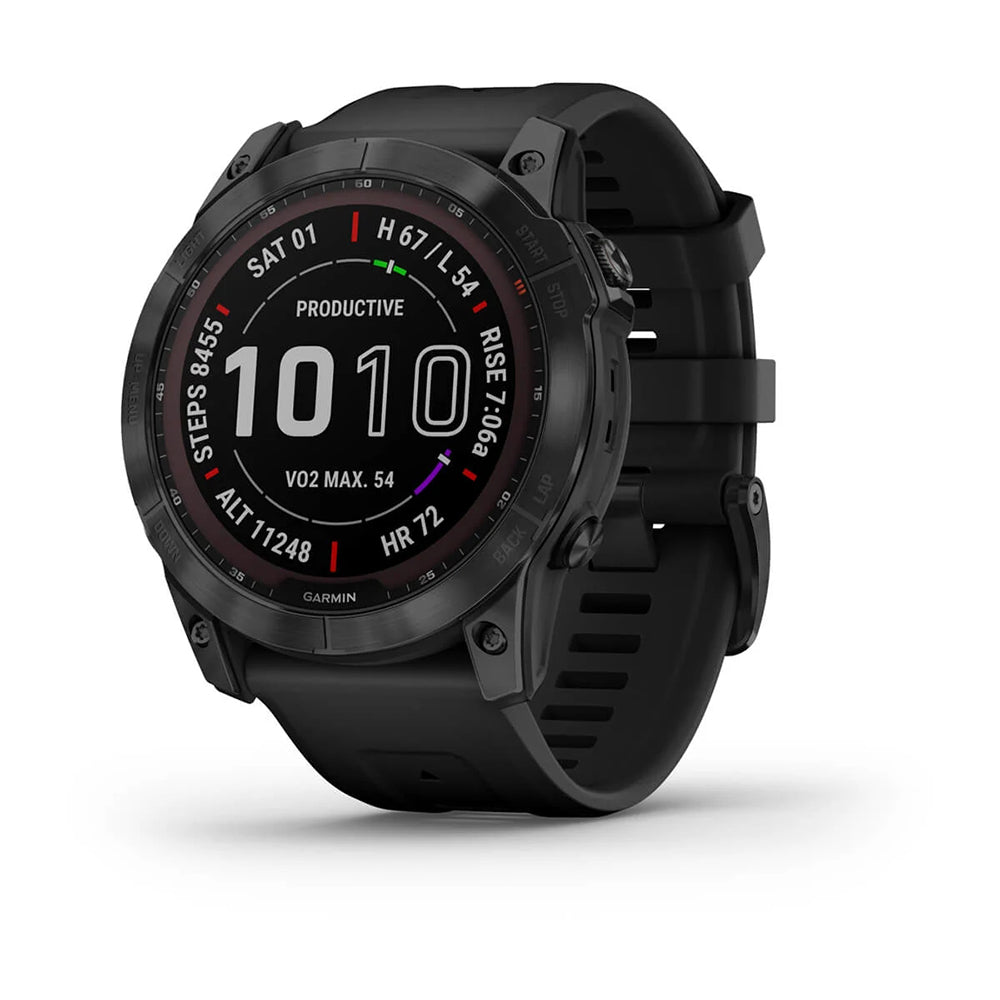 Garmin Fenix 7X Sapphire Solar | GPS Smartwatch w/ Flashlight
