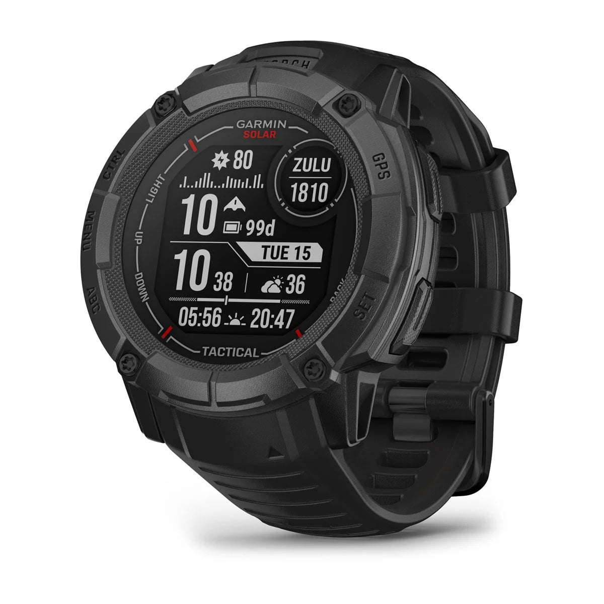 Garmin Instinct 2X Solar Tactical | Ballistic Calculator & NVG Compatible