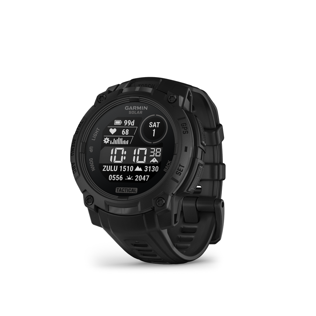 Garmin Instinct 3 Tactical | Tough Smartwatch w/ Solar Charging & 10 ATM Waterproof