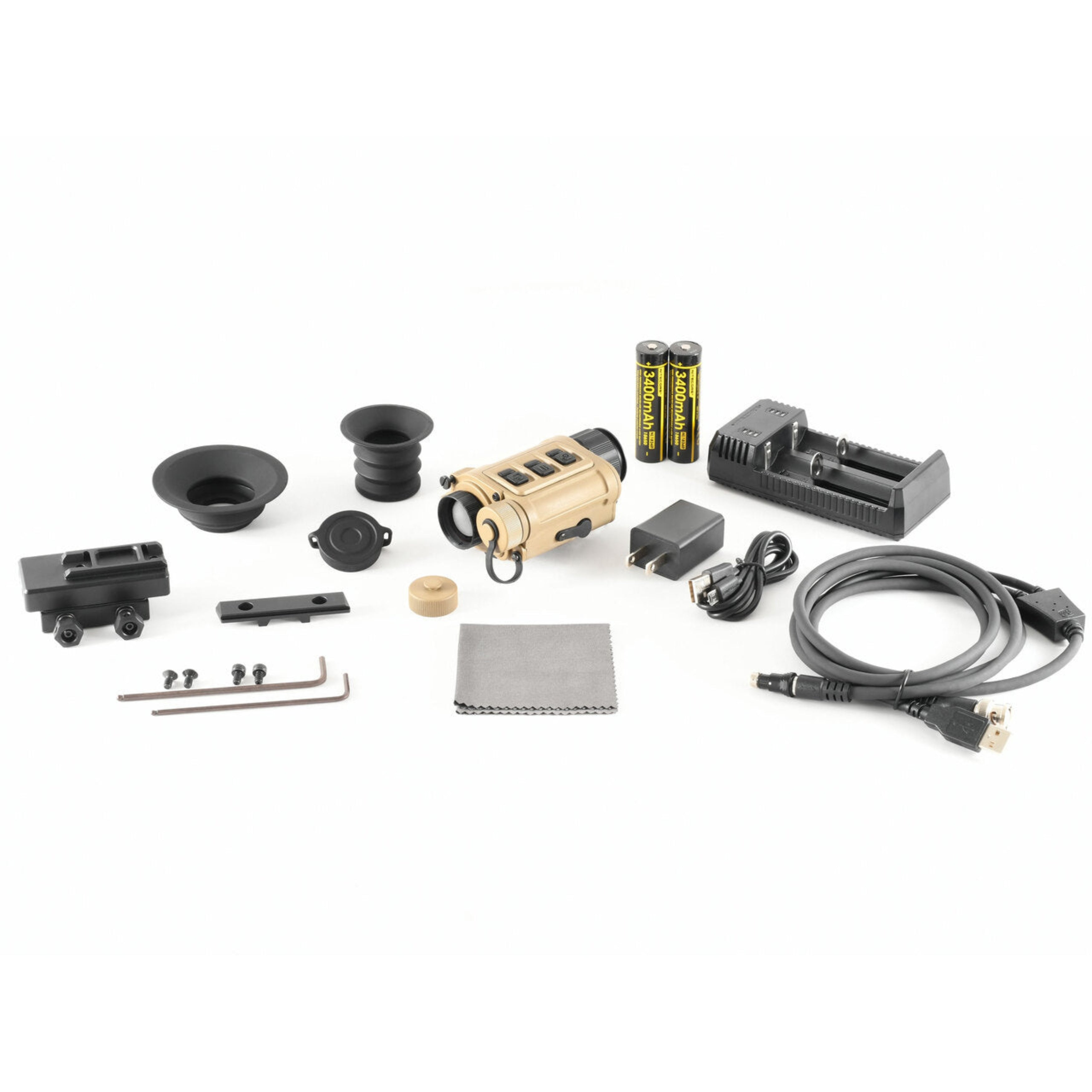 iRay RH25 w/ Accessories | 640 25mm Multi-Purpose Thermal Monocular | Upgraded to RH25 V2