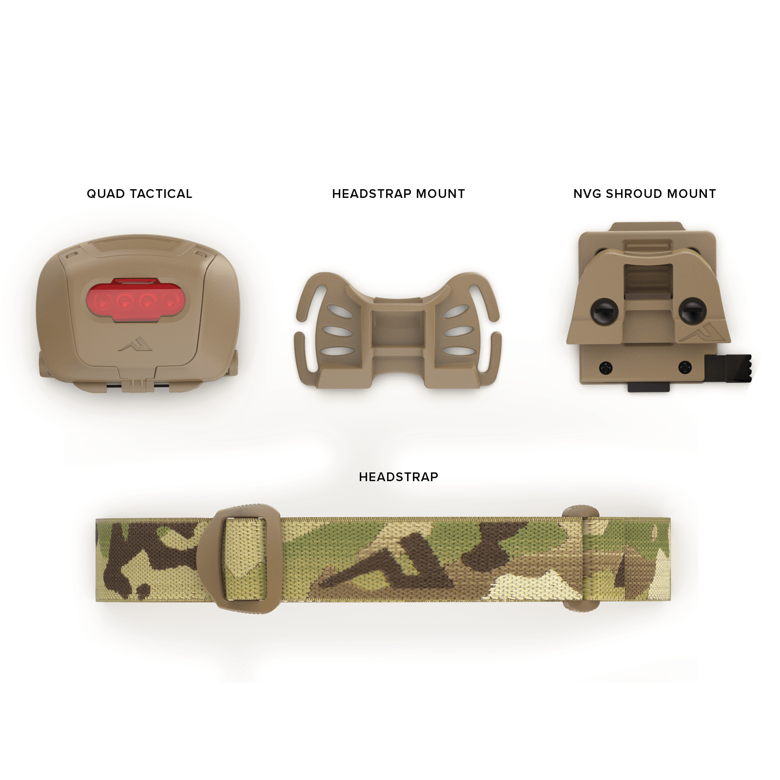 Princeton Tec Quad Tactical MPLS | 78 Lumens Headlamp | Made in USA