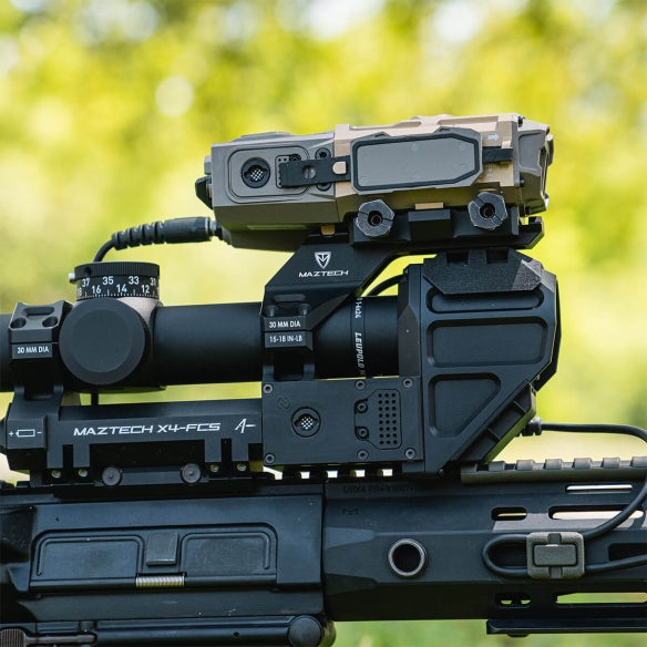 Maztech X4 Diving Board Mount | Mounts LRF & Accessories Above Scope