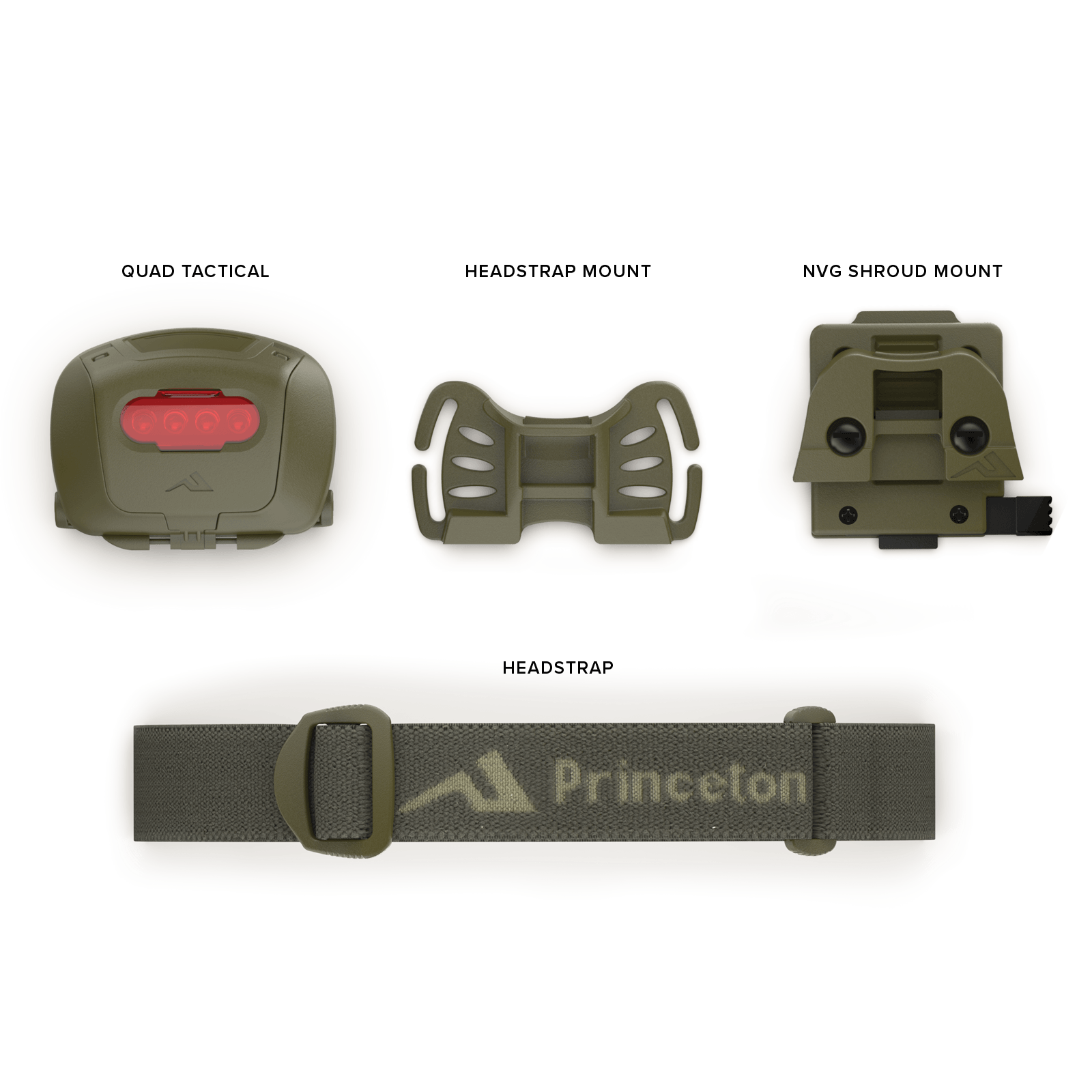 Princeton Tec Quad Tactical MPLS | 78 Lumens Headlamp | Made in USA