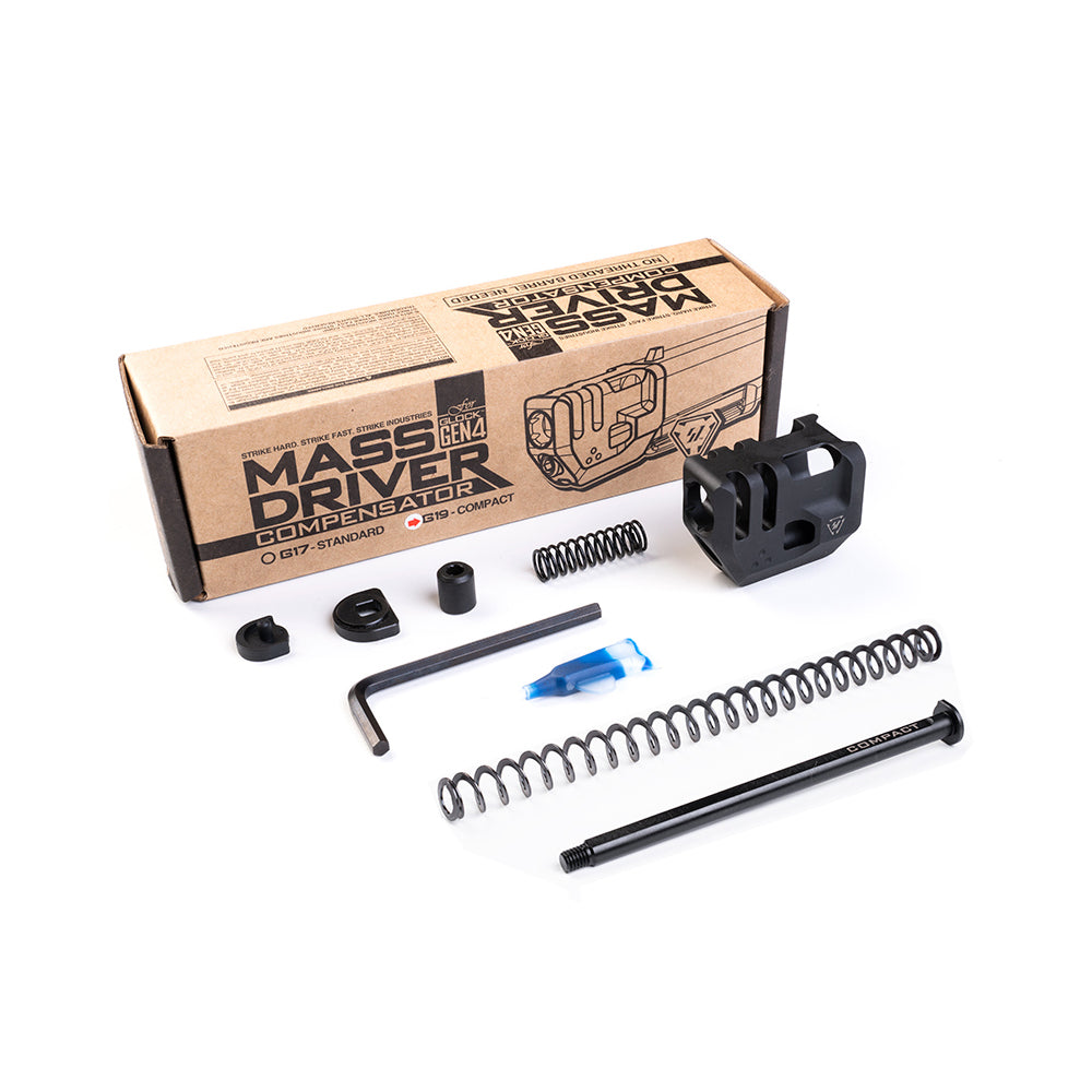 Strike Industries Mass Driver | Gen 3, Gen 4, Gen 5 | GLOCK 17 / GLOCK 19 Compensator