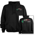 Rugged Radios MEXICAN FLAG Pullover Hoodie - Black - LG