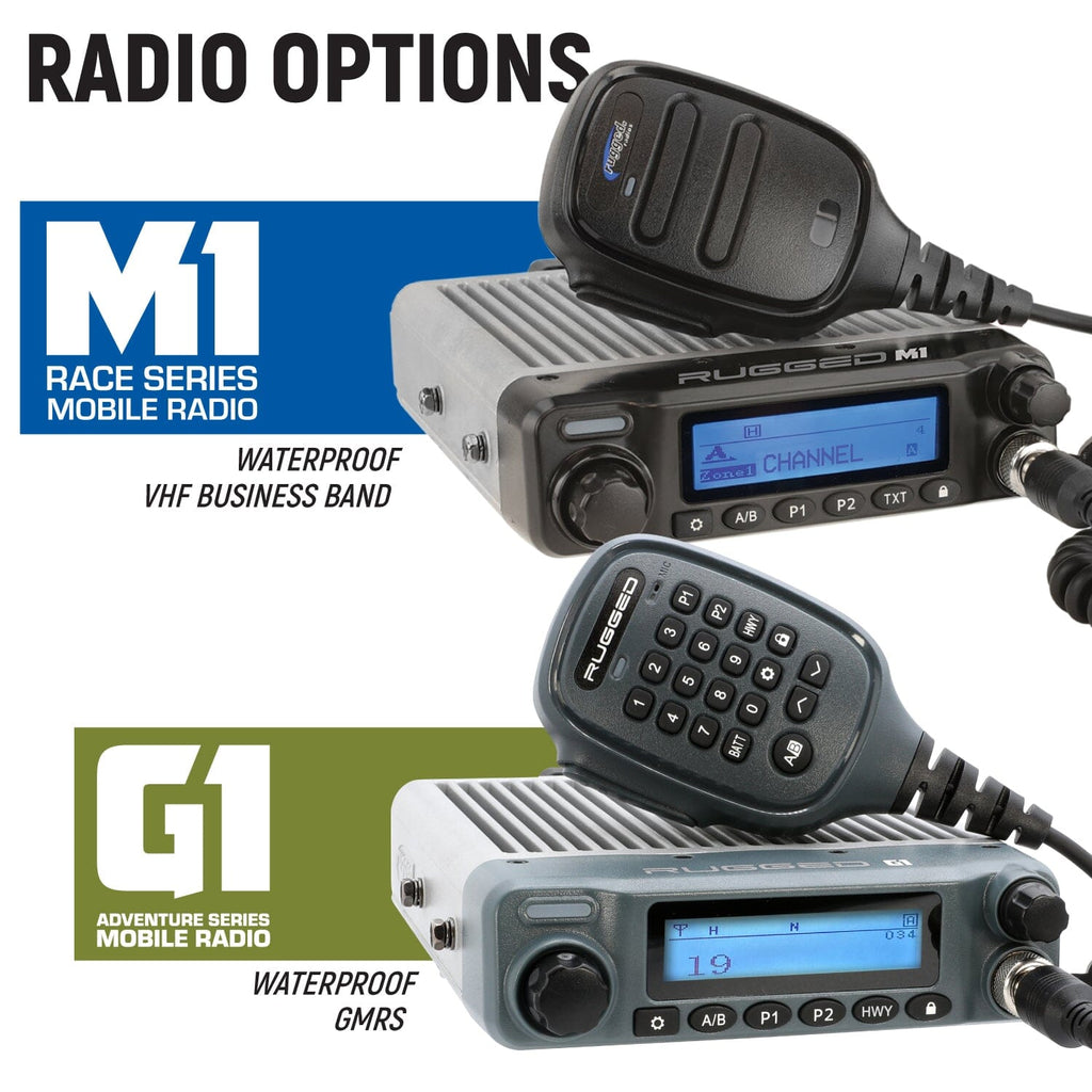 Can-Am Commander and Maverick Complete Communication Kit with Bluetooth Intercom and 2-Way Radio - Dash Mount
