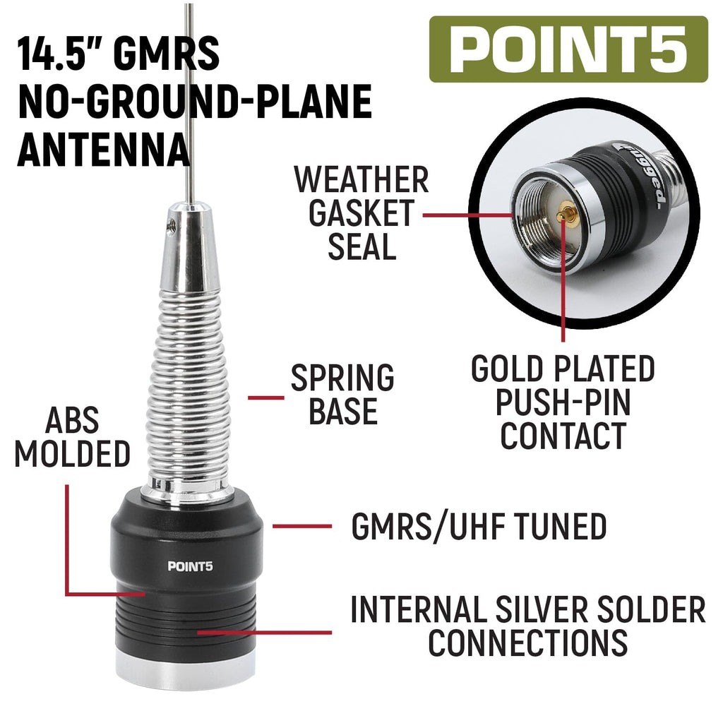GMRS Mobile Radio Kit for Jeep Wrangler JL and Gladiator JT - GMR25 Waterproof