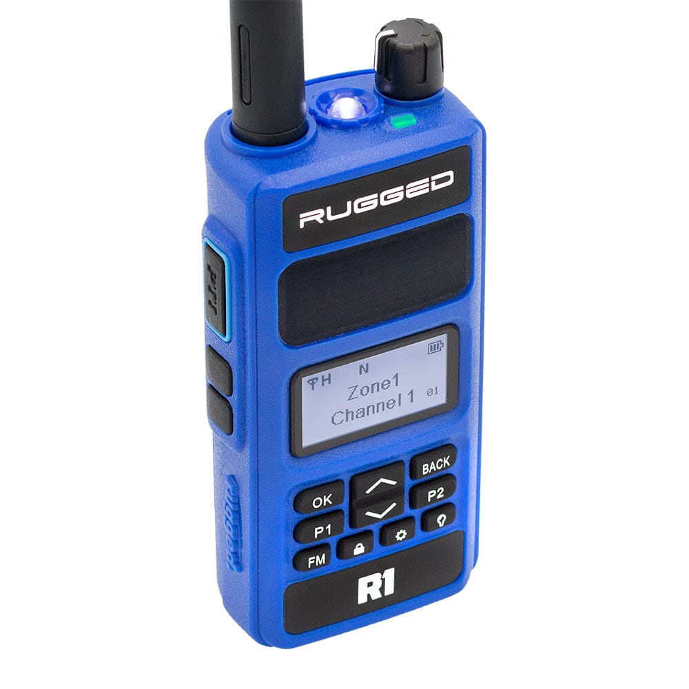 Rugged R1 - Business Band Two Way Handheld Radio - Digital and Analog - Safety Yellow