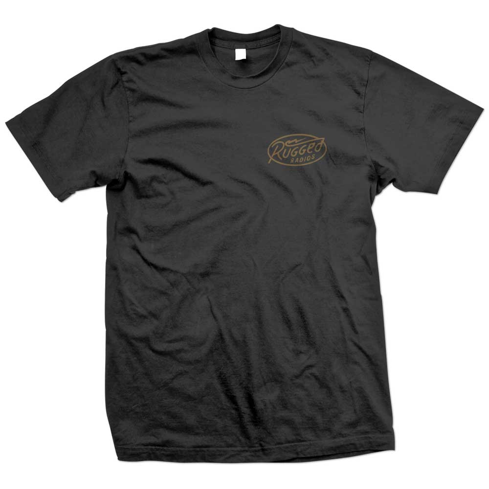 Rugged Radios BOLT T-Shirt - Black - Extra Large