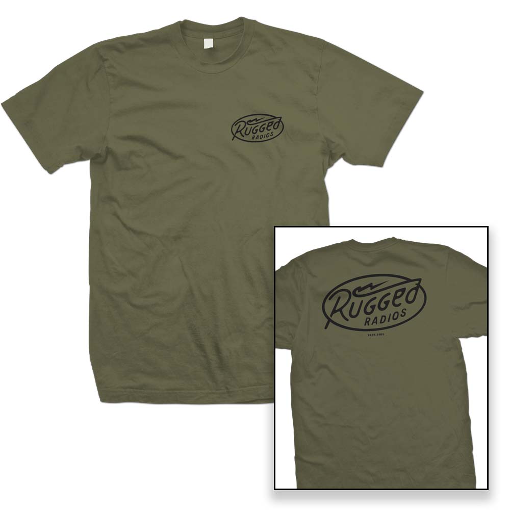 Rugged Radios BOLT T-Shirt - Green - XXXL