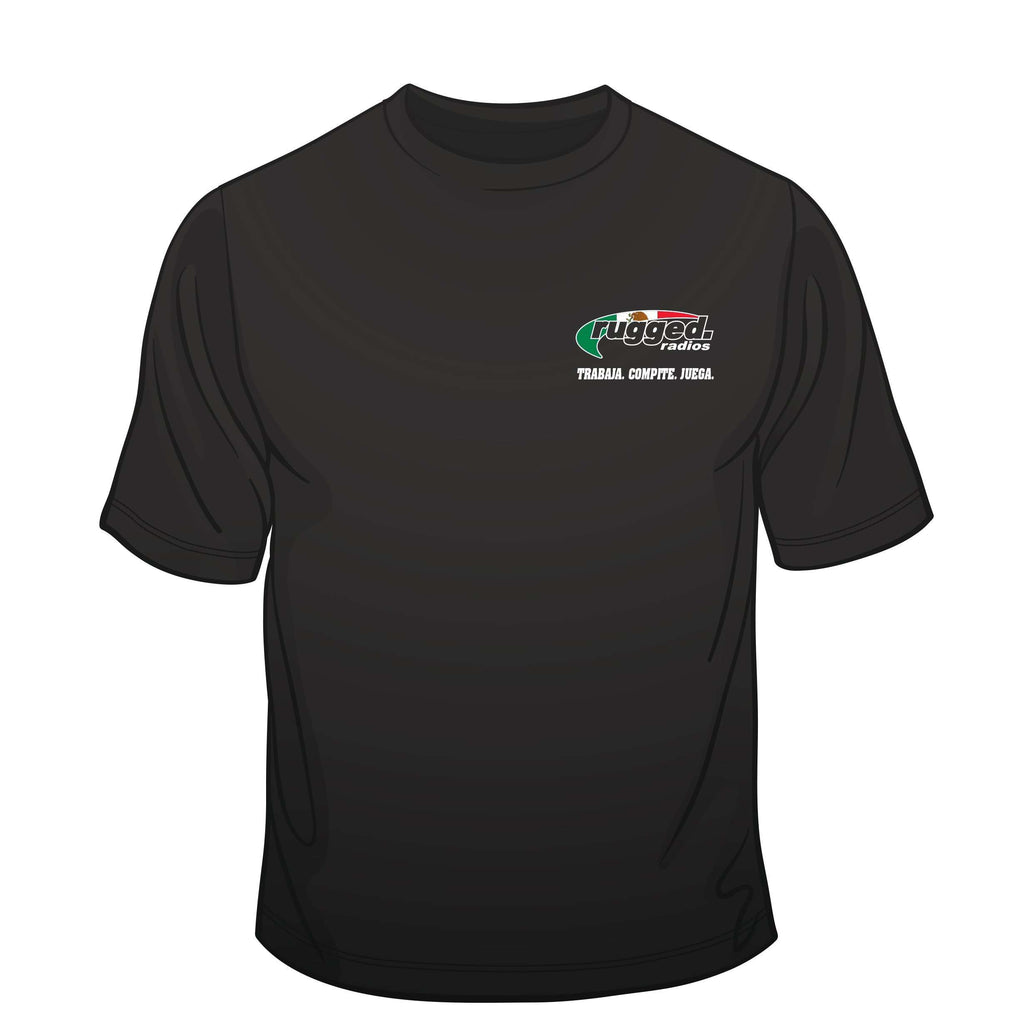 Rugged Radios MEXICAN FLAG T-Shirt - Black
