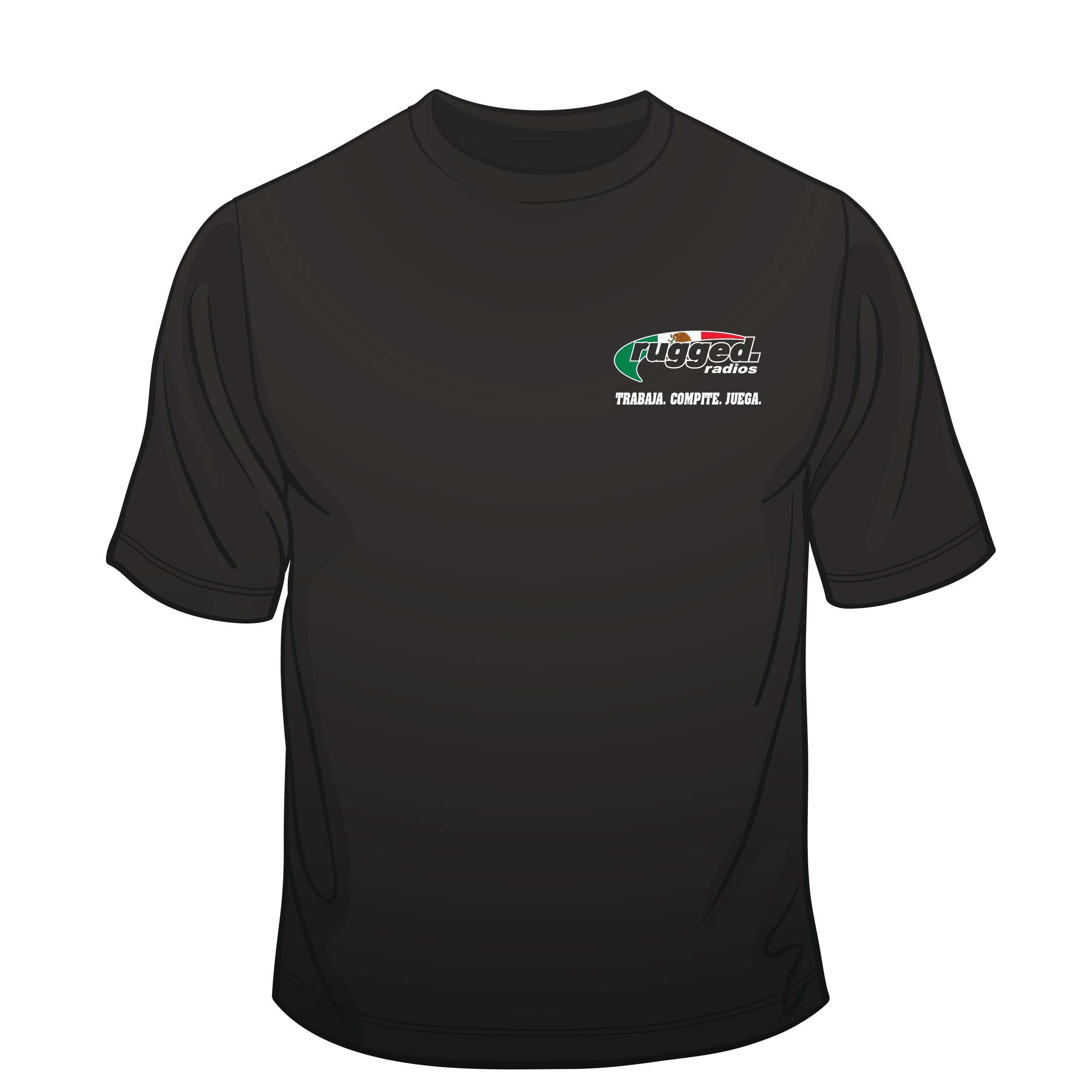 Rugged Radios MEXICAN FLAG T-Shirt - Black