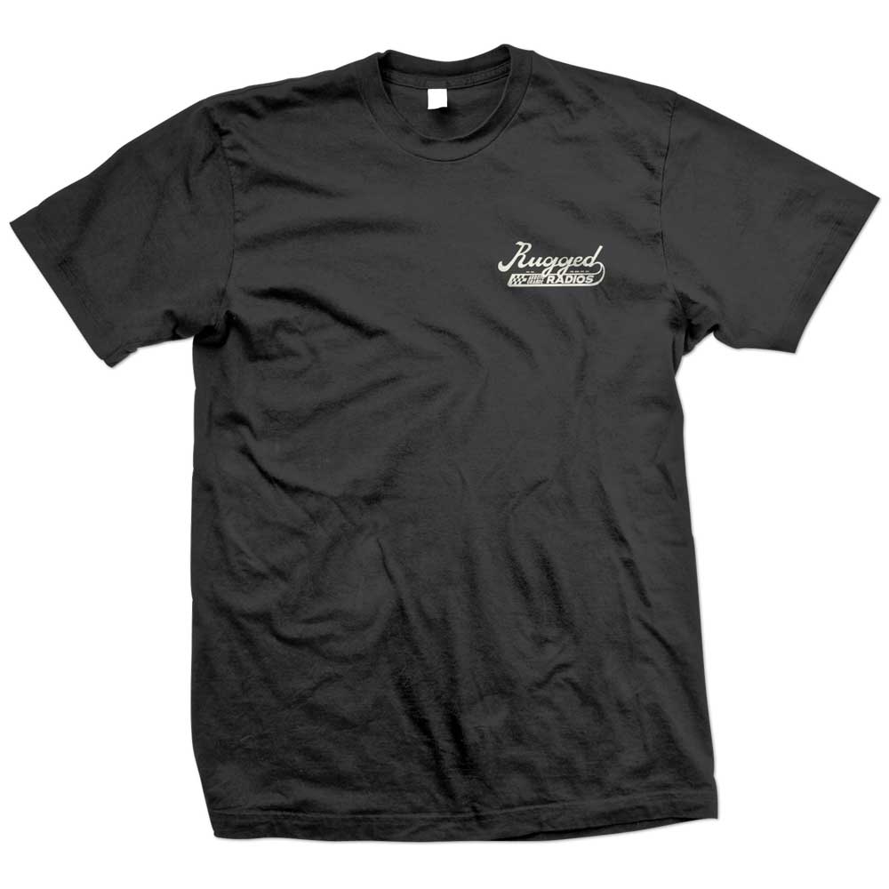 Rugged Radios SCRIPT T-Shirt - Black - XXXL