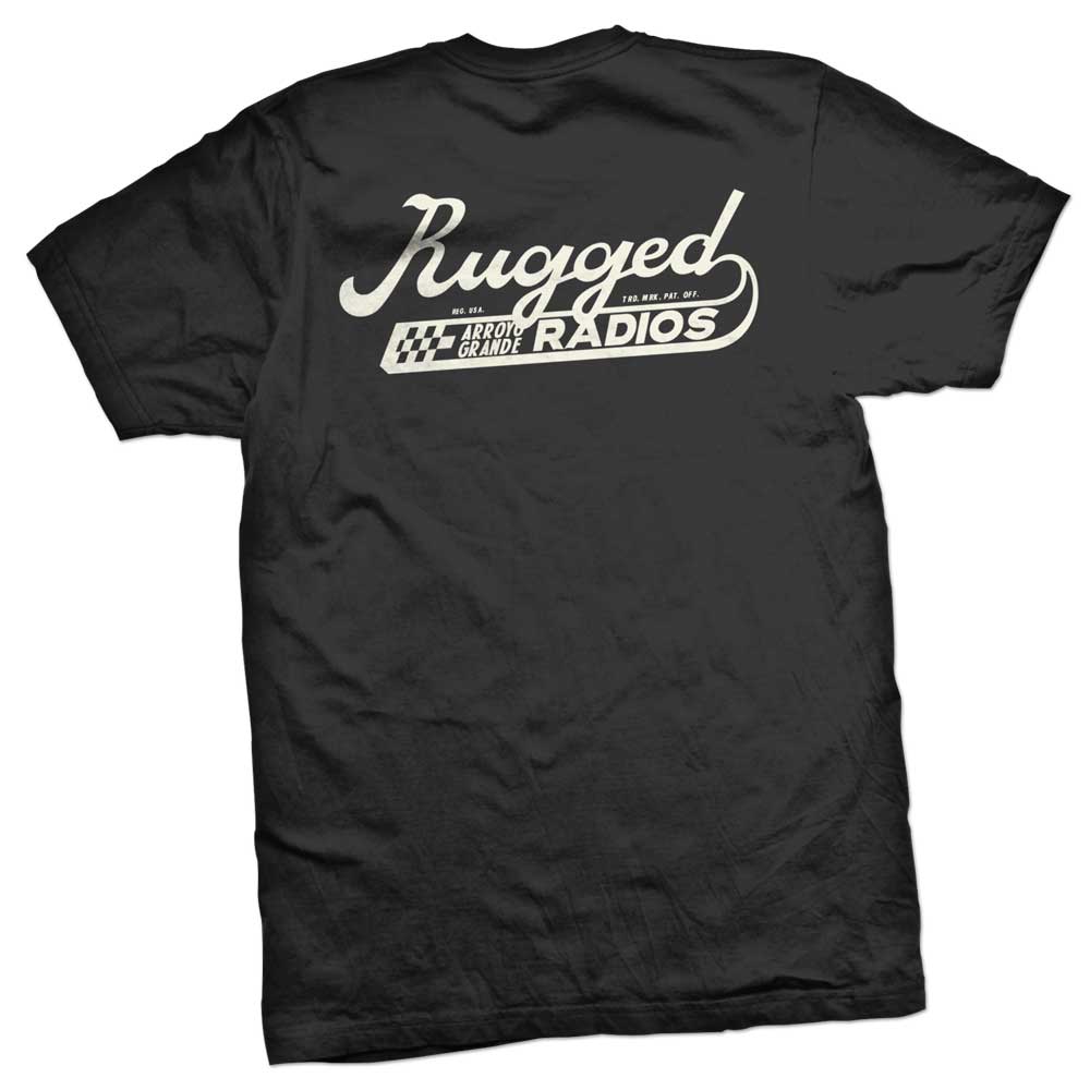 Rugged Radios SCRIPT T-Shirt - Black - Medium
